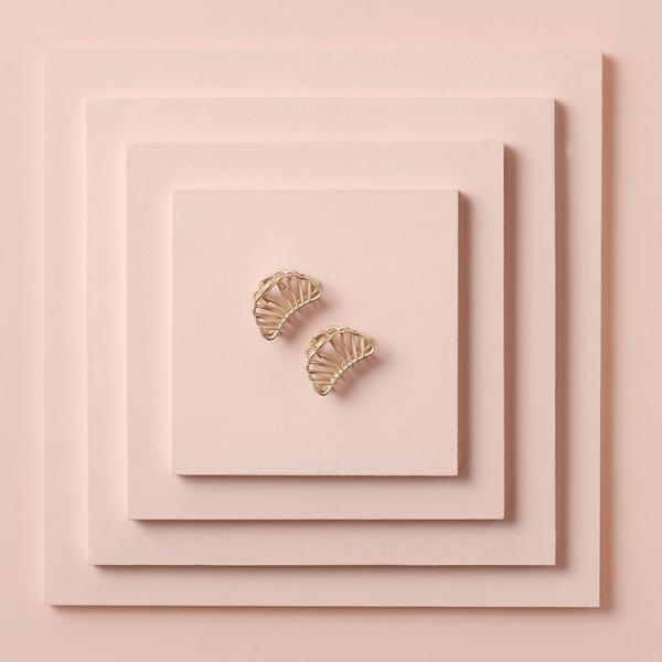 Ulta The Hair Edit  Petite Gilded Mermaid Shell Mini Claw Clips