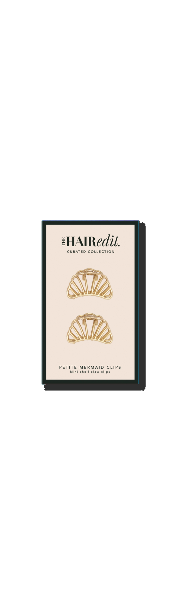 Ulta The Hair Edit  Petite Gilded Mermaid Shell Mini Claw Clips