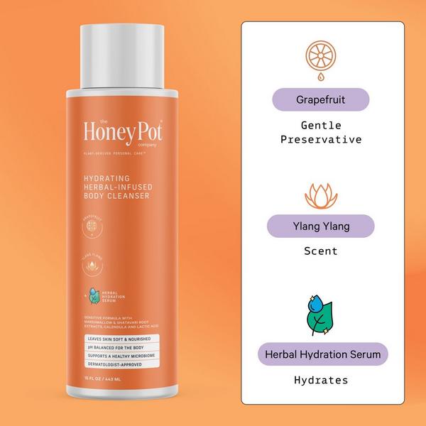 Ulta The Honey Pot Company  Grapefruit Ylang Ylang Hydrating Body Cleanser