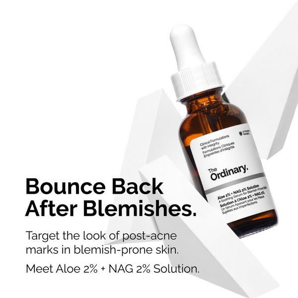 Ulta The Ordinary  Aloe 2% + NAG 2% Solution For Post-Acne Marks