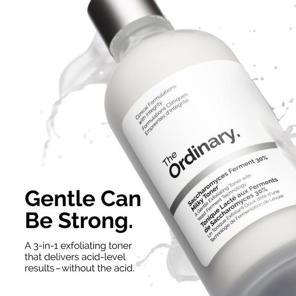 Ulta The Ordinary  Saccharomyces Ferment 30% Milky Toner For Gentle Exfoliation And Hydration