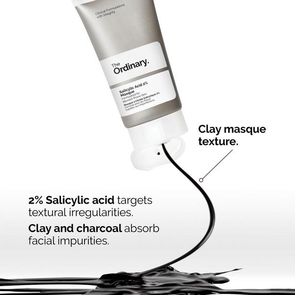 Ulta The Ordinary  Salicylic Acid 2% Masque Clarifying Charcoal & Clay Mask For Blemish Prone Skin