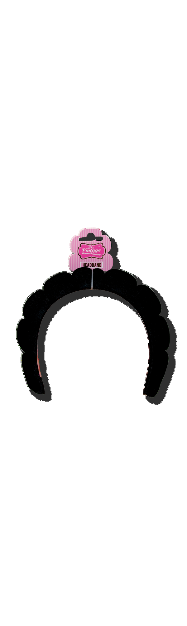 Ulta The Vintage Cosmetic Company  Padded Black Velour Spa Headband