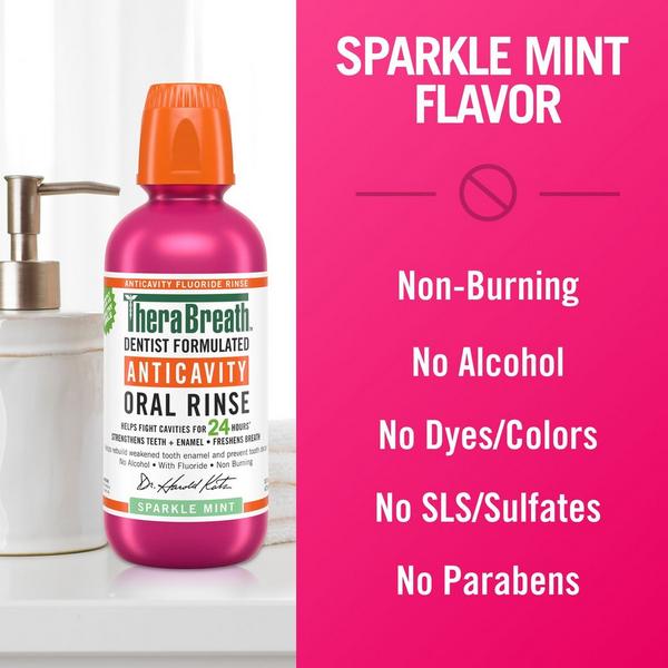 Ulta TheraBreath  Anticavity Fluoride Oral Rinse Sparkle Mint