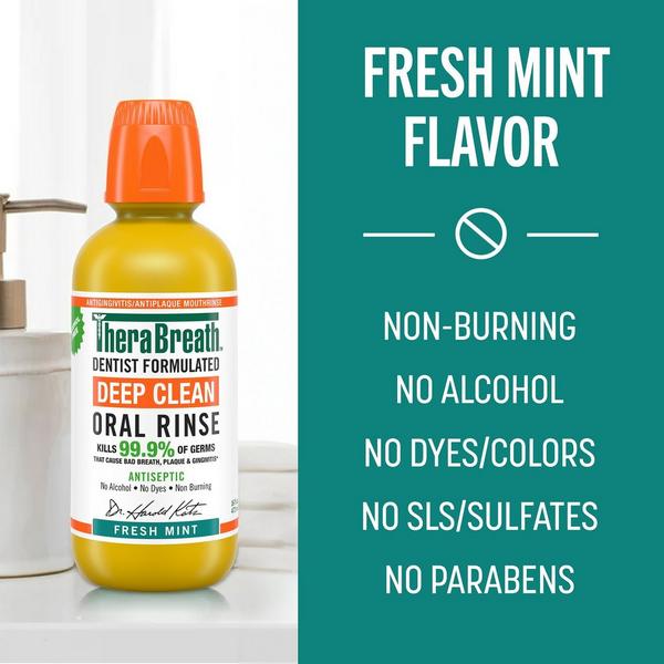 Ulta TheraBreath  Deep Clean Antiseptic Oral Rinse Fresh Mint