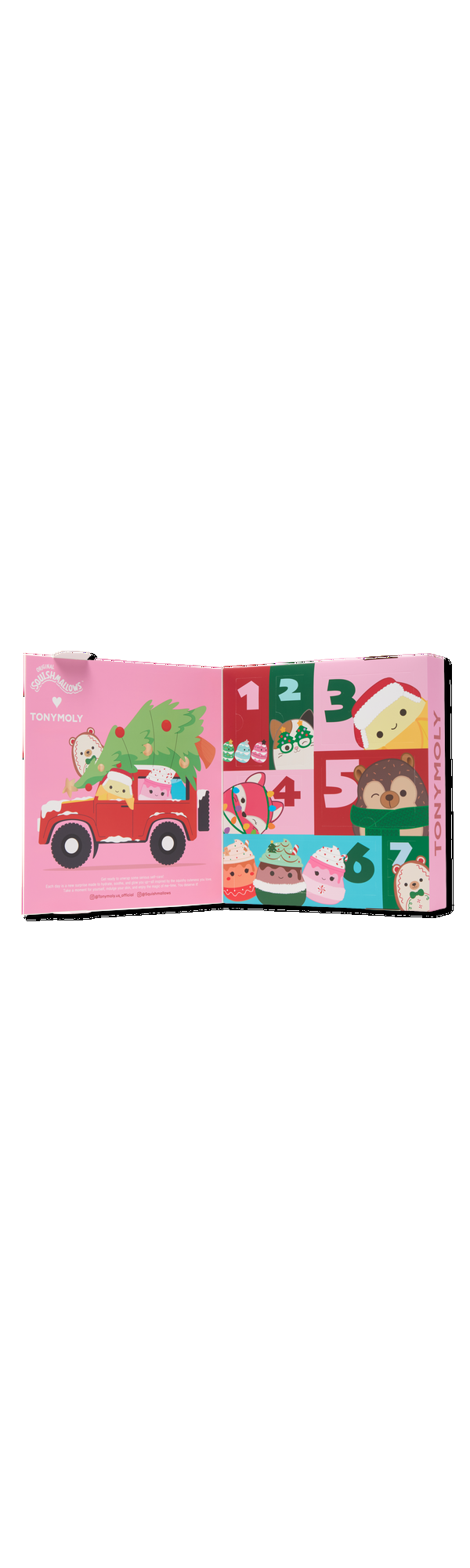 Ulta TONYMOLY  Squishmallows 7 Day Holiday Advent Calendar