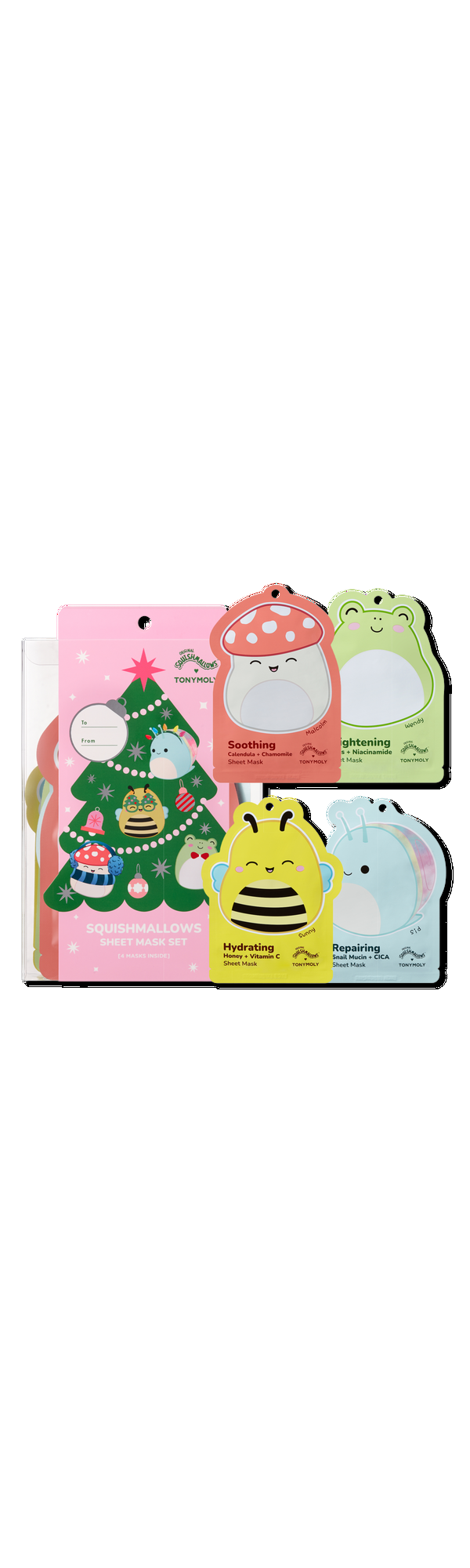 Ulta TONYMOLY  Squishmallows Head To Toe Superstarts Mask Set