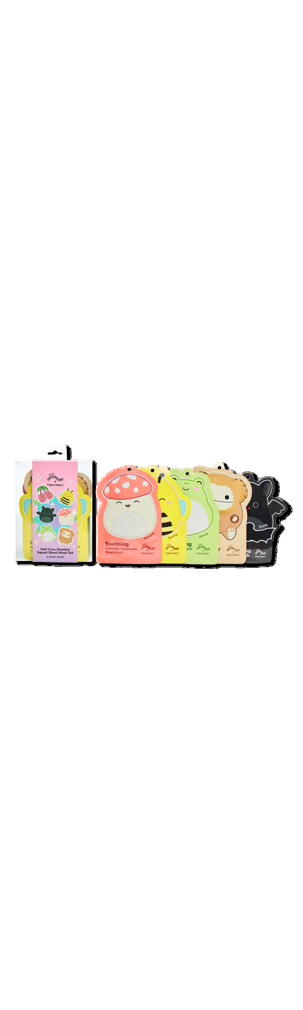 Ulta TONYMOLY  Squishmallows Slumber Squad Self Care Sheet Mask Set