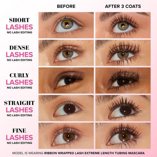 Ulta Too Faced  Travel Size Ribbon Wrapped Lash Extreme Length Tubing Mascara