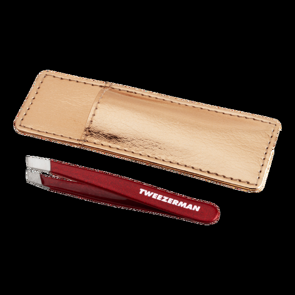 Ulta Tweezerman  Vintage Rose Mini Slant Tweezer With Case