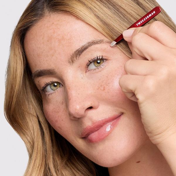 Ulta Tweezerman  Vintage Rose Mini Slant Tweezer With Case