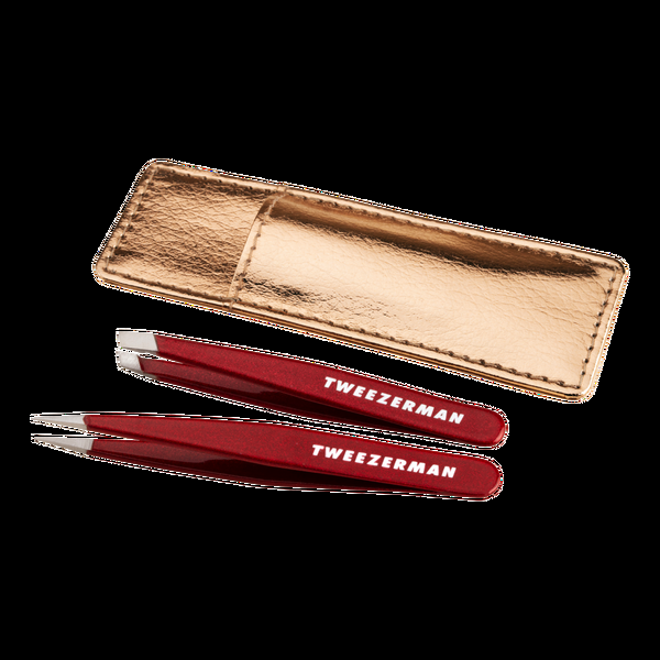 Ulta Tweezerman  Vintage Rose Mini Tweezer Set With Case