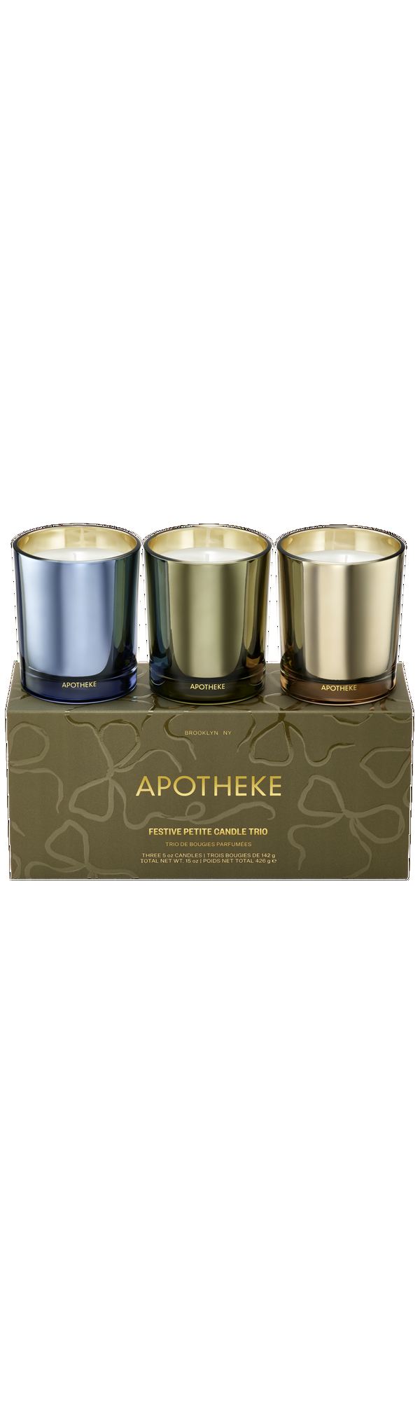 Ulta APOTHEKE  Festive Petite Scented Candle Trio