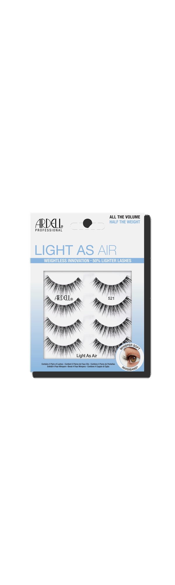 Ulta Ardell  Light As Air Lashes #521 Multipack