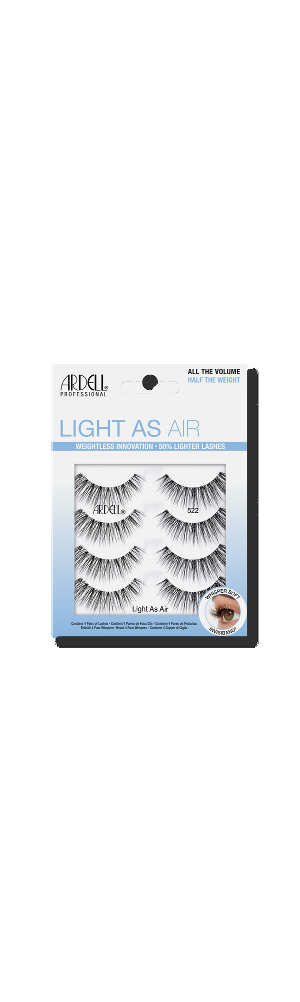 Ulta Ardell  Light As Air Lashes #522 Multipack