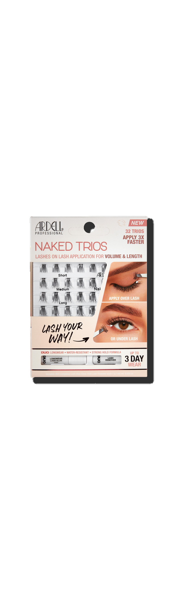 Ulta Ardell  Naked Lash Trios + Adhesive Kit