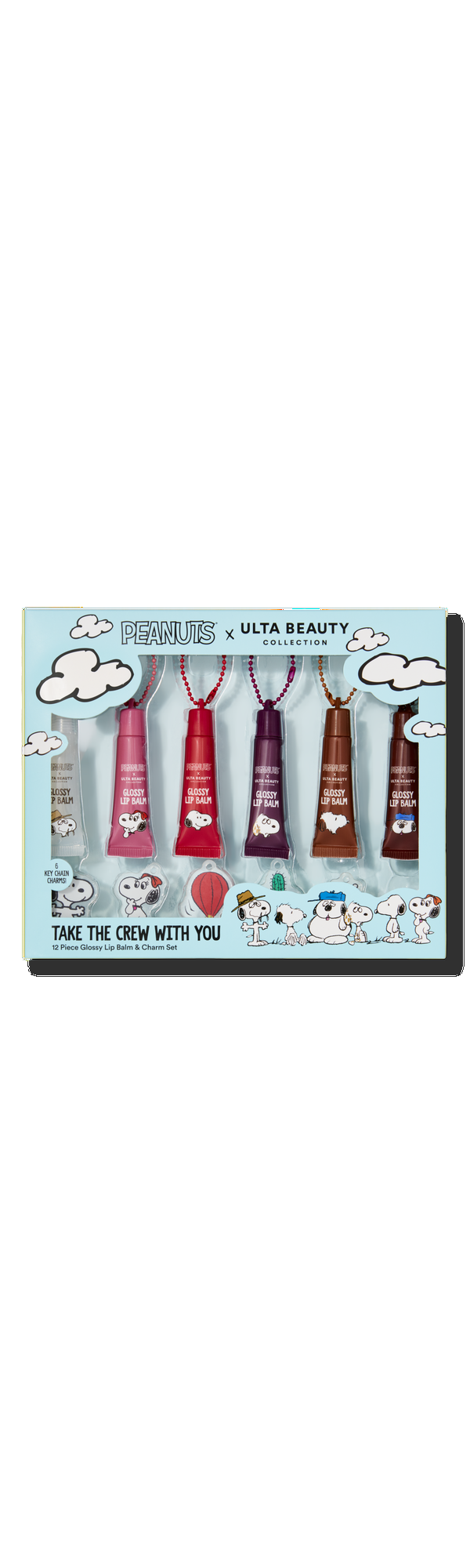 Ulta ULTA Beauty Collection  Peanuts x UBC Take The Crew With You Glossy Lip Balm and Keychain Set