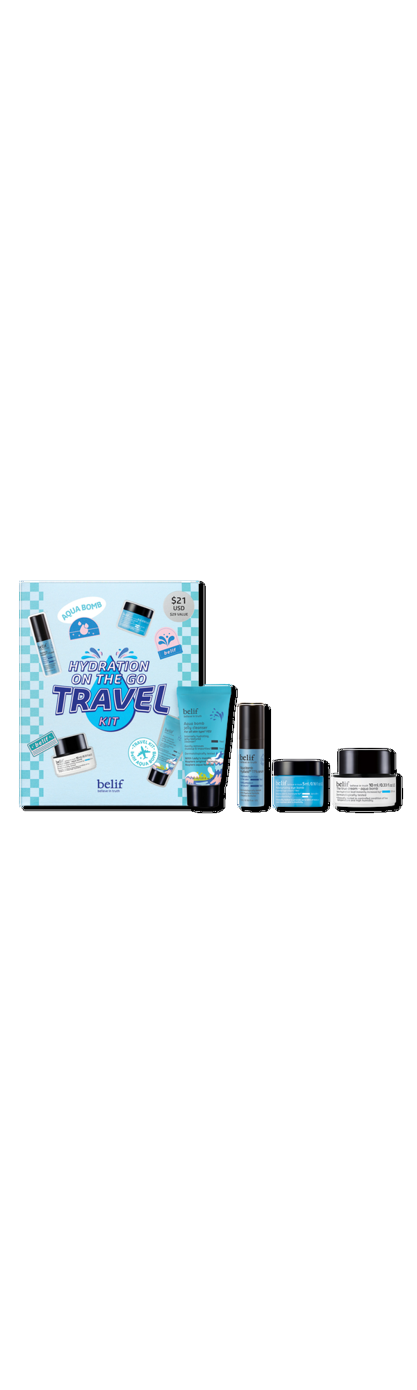 Ulta belif  Hydration On-the-Go Travel Kit