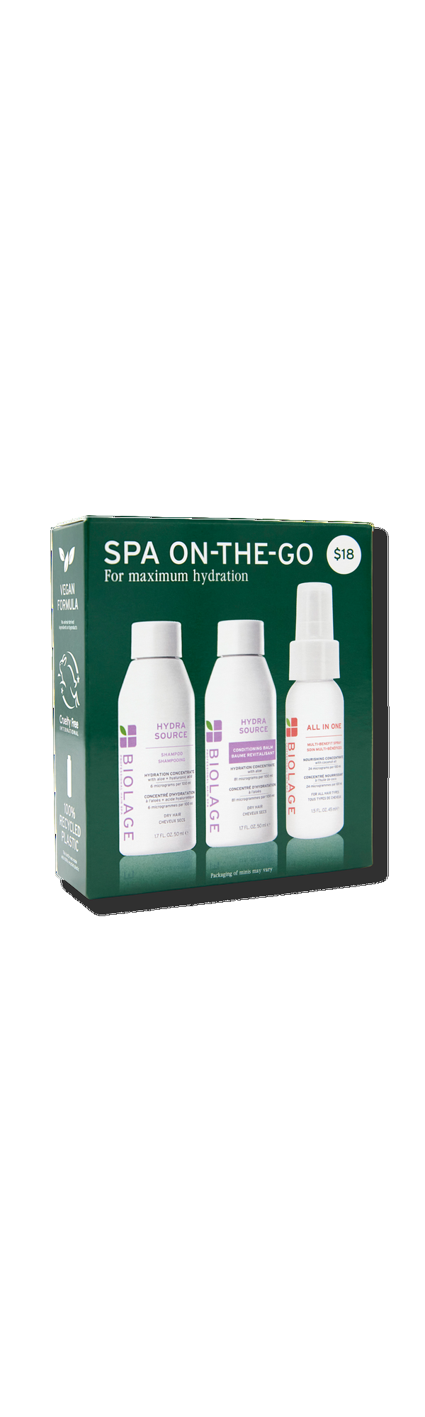 Ulta Biolage  Hydra Source Spa On the Go Mini Kit