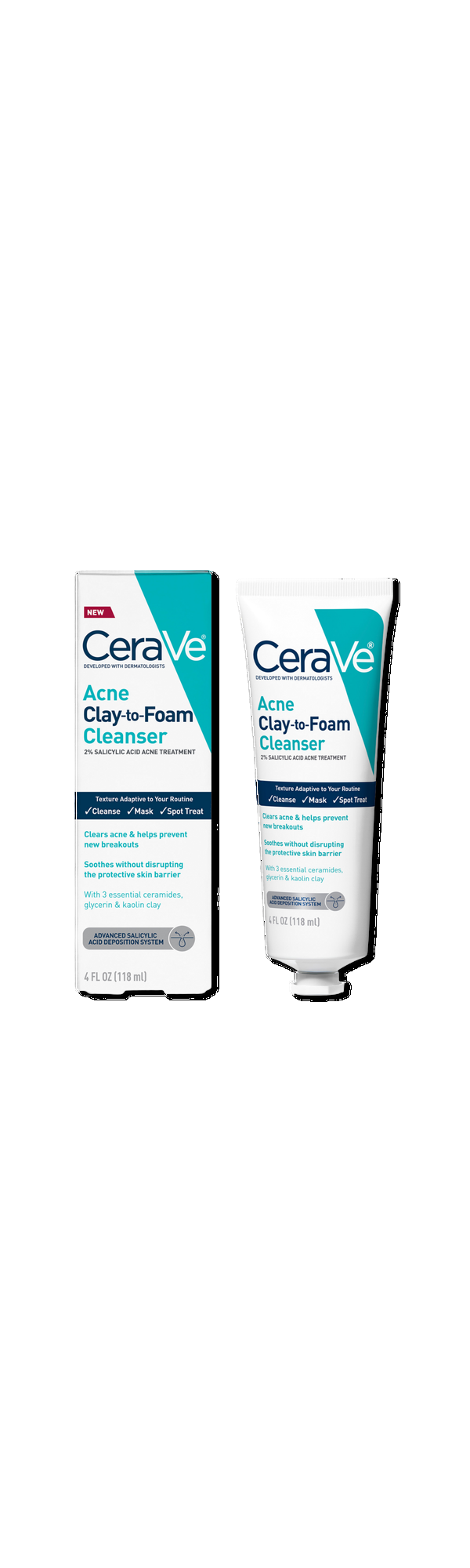 Ulta CeraVe  Acne Clay-to-Foam Facial Cleanser