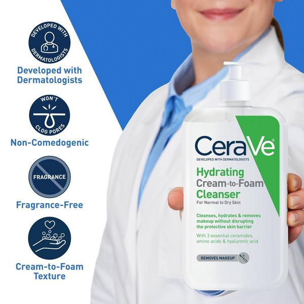 Ulta CeraVe  Hydrating Cream-to-Foam Cleanser