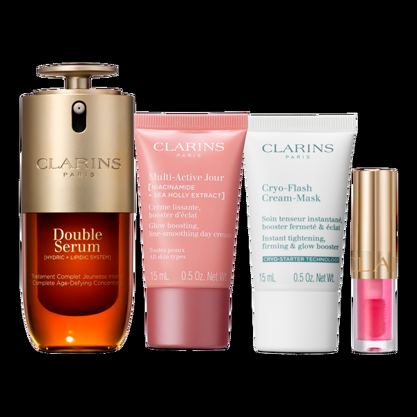 Ulta Clarins  Firm & Glow Anti Aging Skincare Set