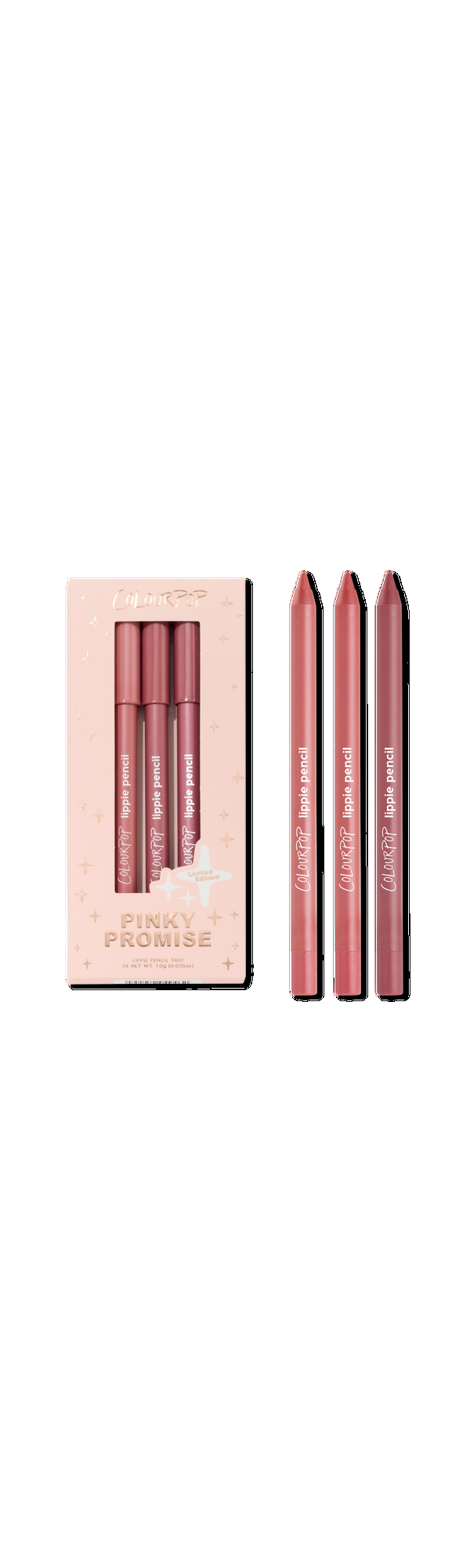 Ulta ColourPop  Pinky Promise Lippie Pencil Trio