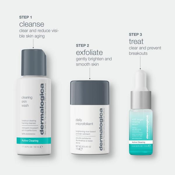 Ulta Dermalogica  Clear And Brighten Skincare Kit