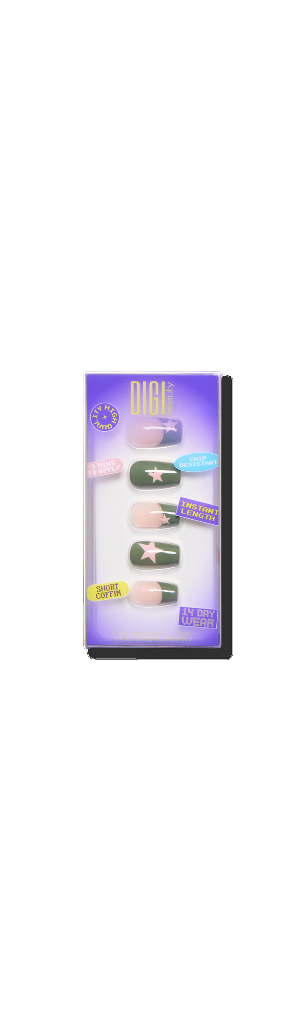 Ulta DIGI Beauty  Green Flag Press-On Nails