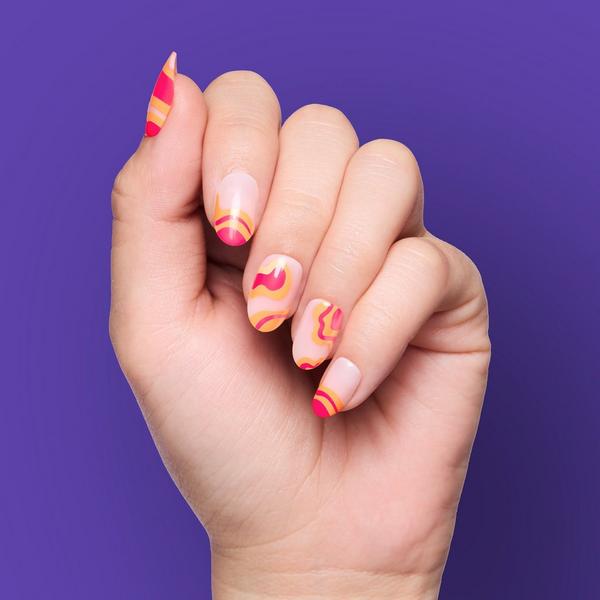 Ulta DIGI Beauty  Lava Lamp Press-On Nails