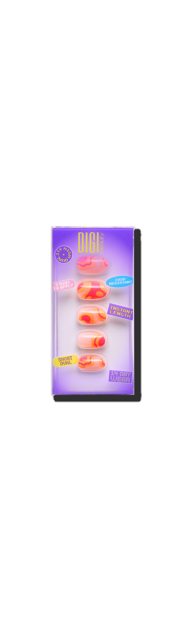 Ulta DIGI Beauty  Lava Lamp Press-On Nails
