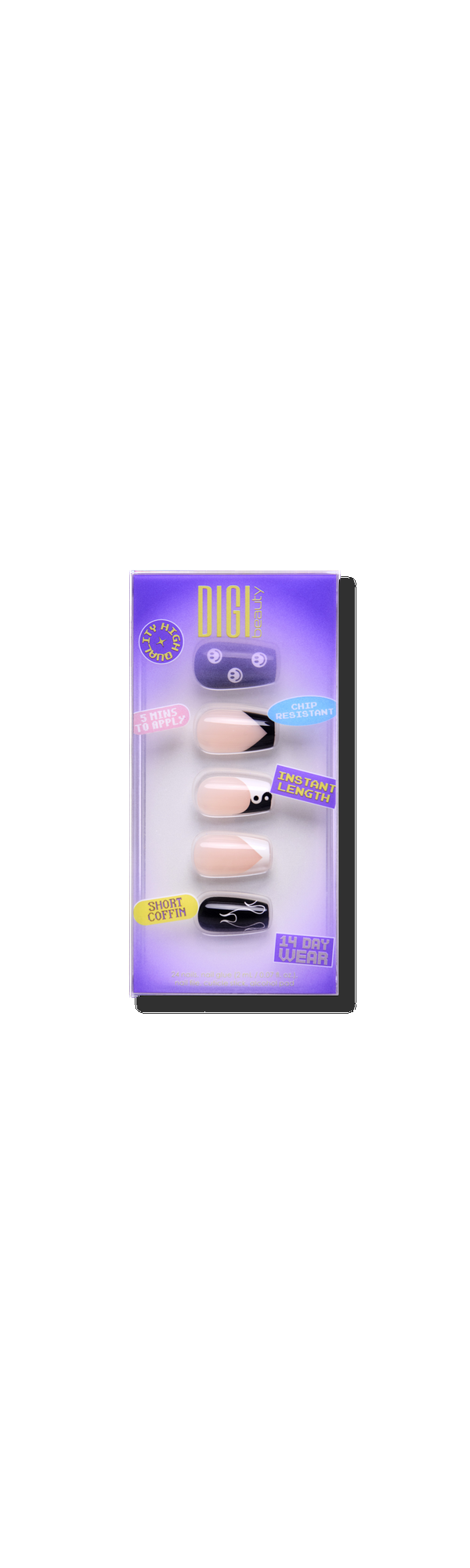 Ulta DIGI Beauty  Yin Yang Press-On Nails