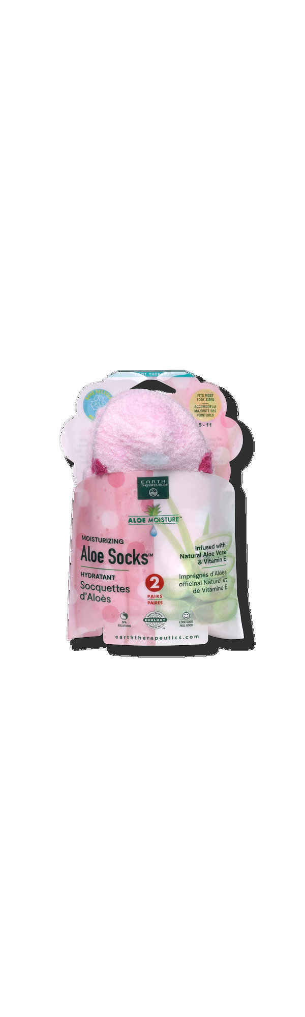 Ulta Earth Therapeutics  Pink Aloe Moisture Socks