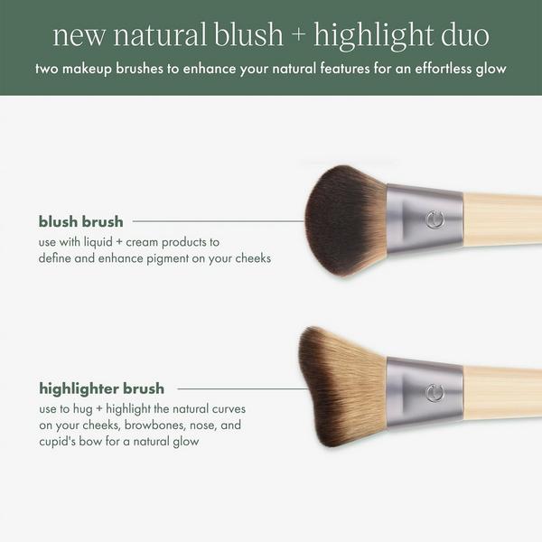 Ulta EcoTools  Blush + Highlight Makeup Brush Duo