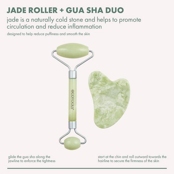 Ulta EcoTools  Jade Roller + Gua Sha Stone Facial Duo