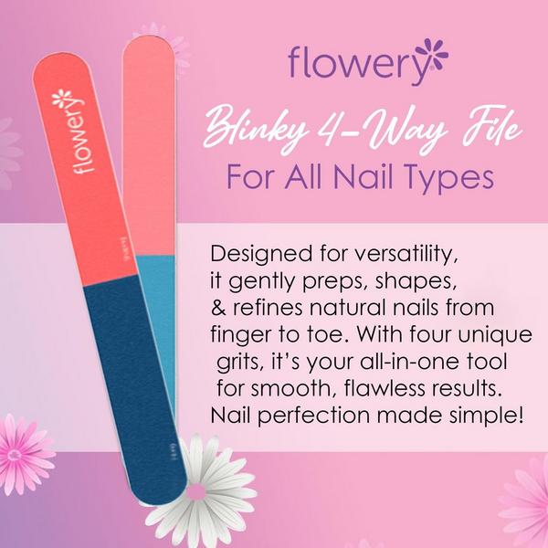 Ulta Flowery  Blinky 4-Way File For Natural Nails