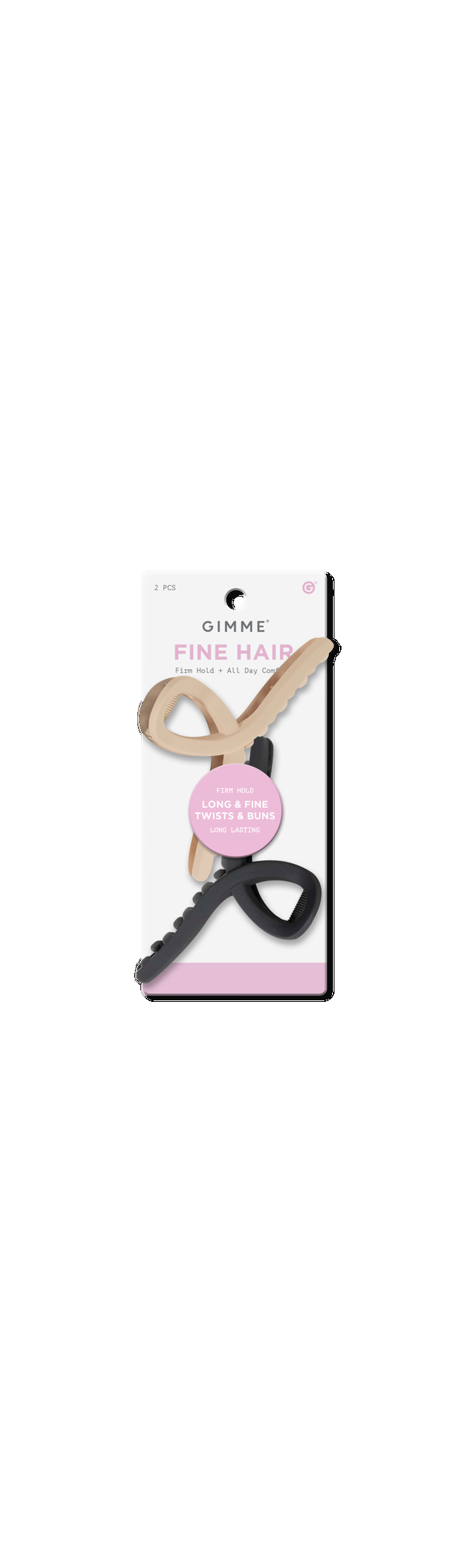 Ulta GIMME beauty  Fine Hair - Black & Tan Claw Clips