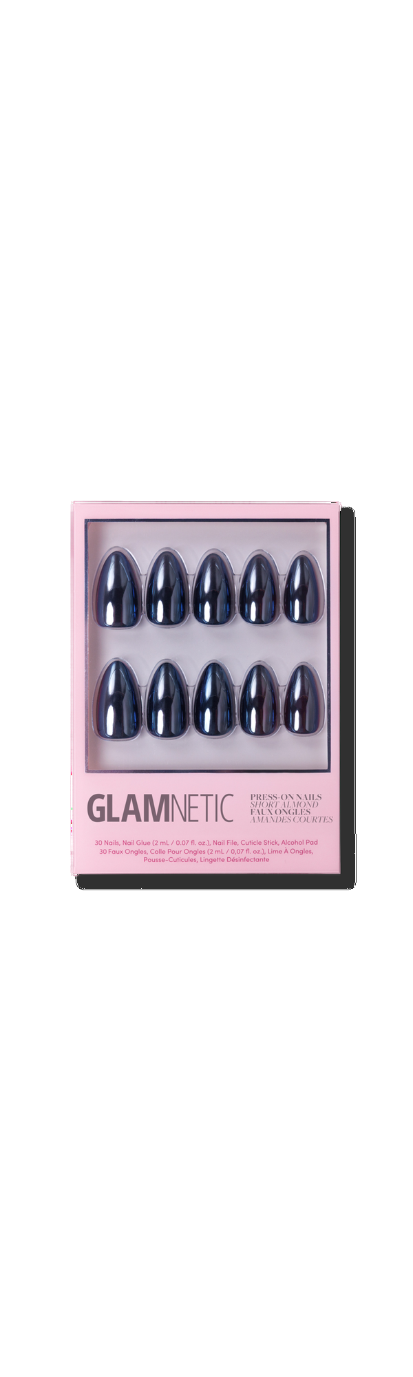 Ulta Glamnetic  Black Metal Press-On Nails