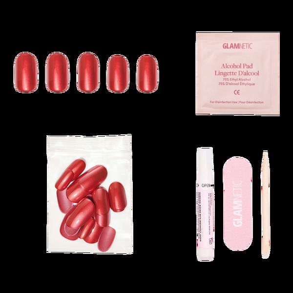 Ulta Glamnetic  Cherry Glaze Press-On Nails