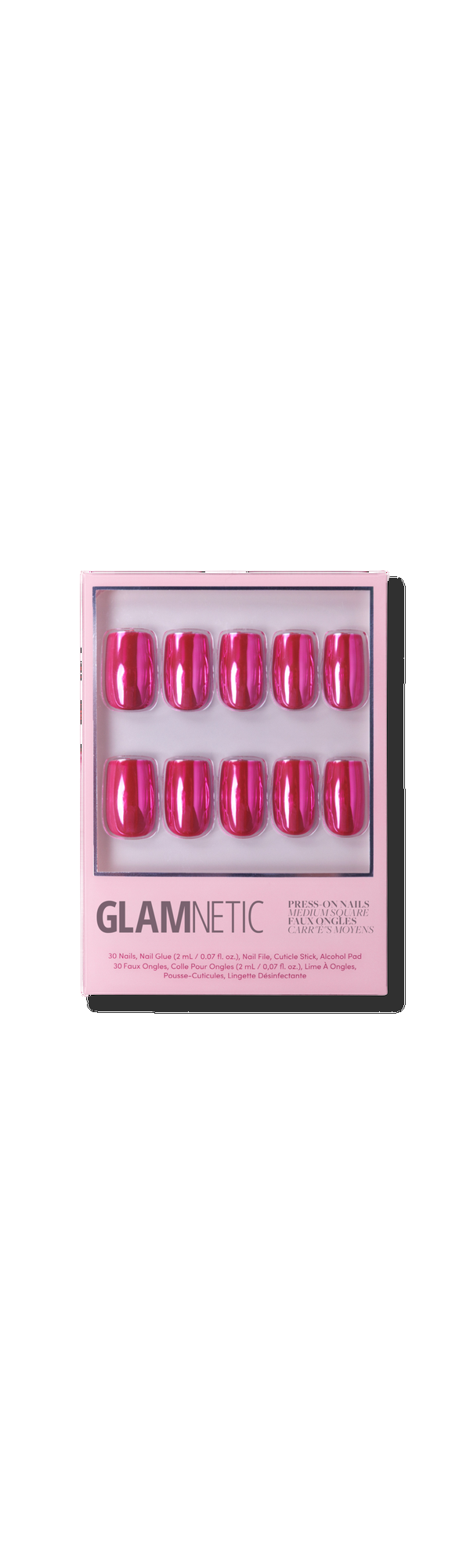 Ulta Glamnetic  Pink Alloy Press-On Nails