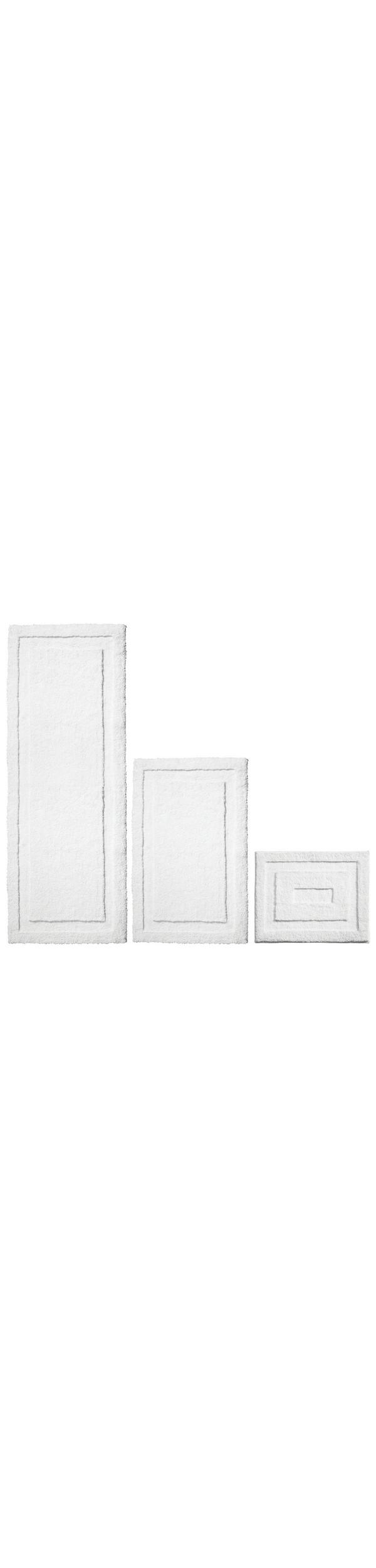 Ulta iDesign  White 3 Piece Microfiber Bath Mats