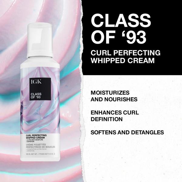 Ulta IGK  Class Of '93 Curl Perfecting Whipped Cream