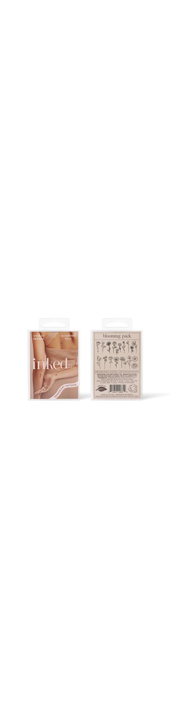 Ulta Inked by Dani  Blooming Temporary Tattoo Pack