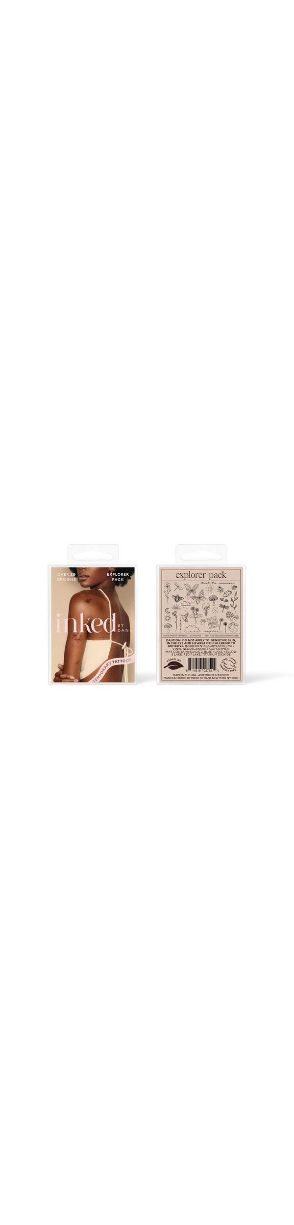 Ulta Inked by Dani  Explorer Temporary Tattoo Pack