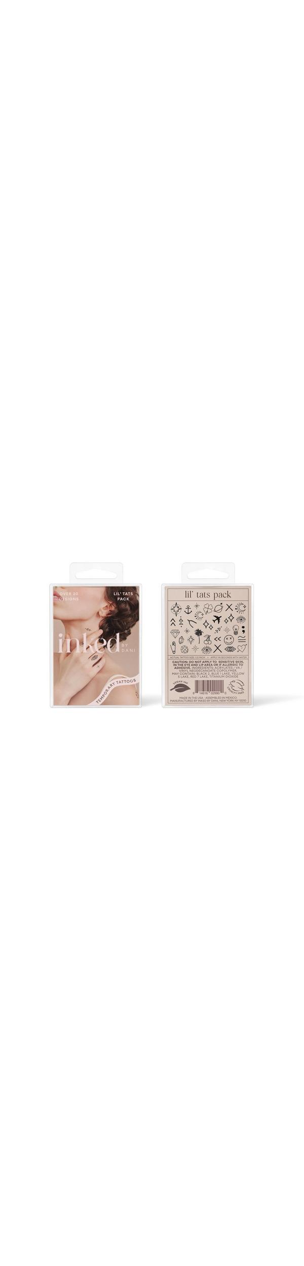 Ulta Inked by Dani  Lil' Tats Temporary Tattoo Pack
