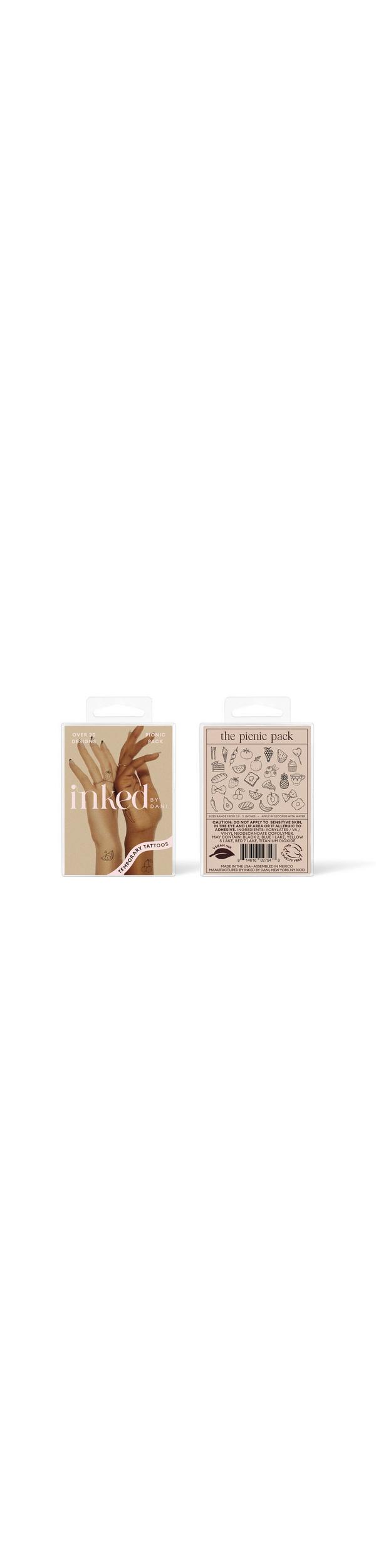 Ulta Inked by Dani  Picnic Temporary Tattoo Pack