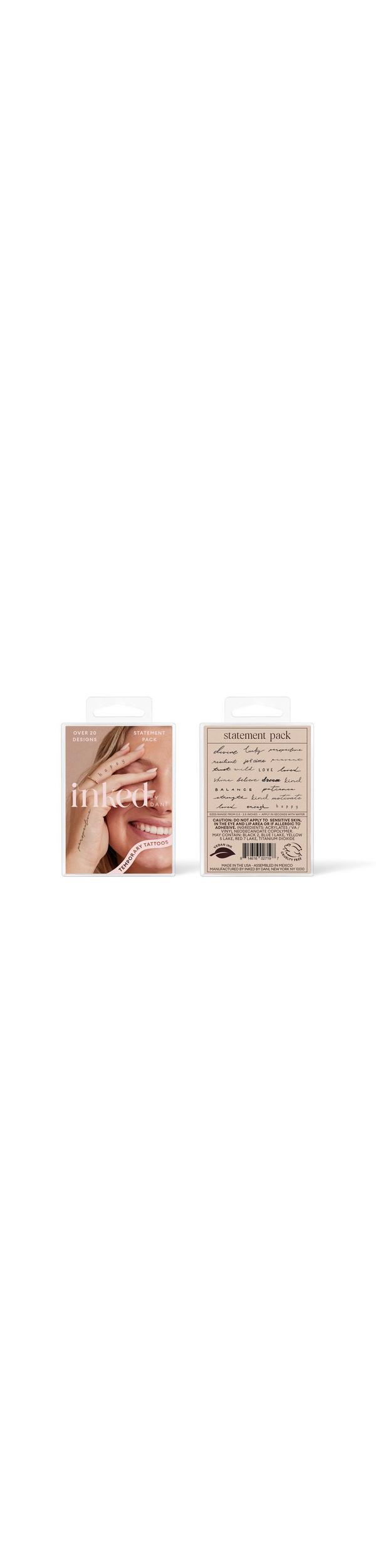 Ulta Inked by Dani  Statement Temporary Tattoo Pack
