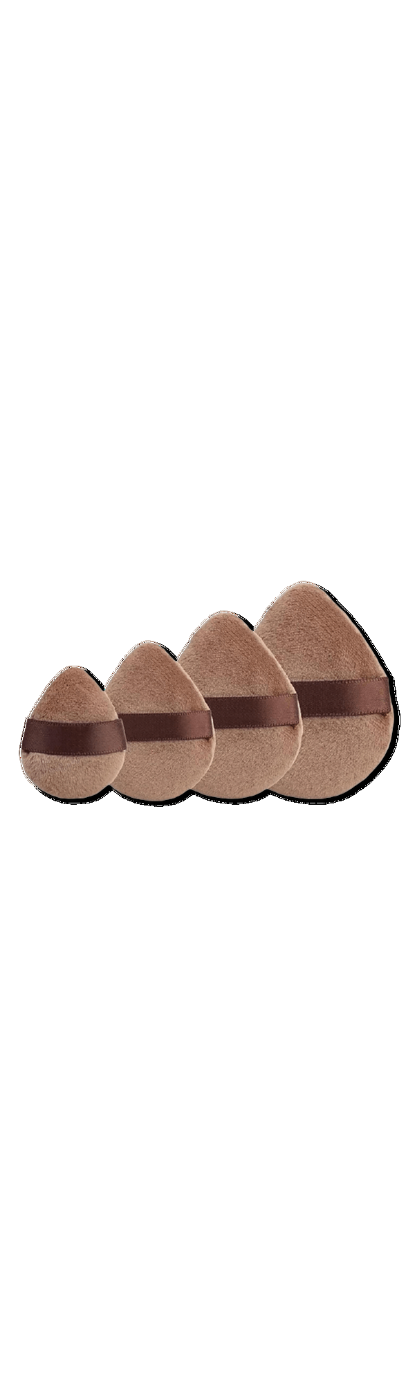 Ulta J.Cat Beauty  4 Assorted Brown Puffs