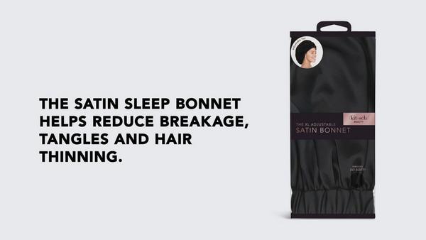 Ulta Kitsch  Black Satin Sleep Bonnet