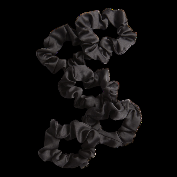 Ulta Kitsch  Black Satin Sleep Hair Scrunchies
